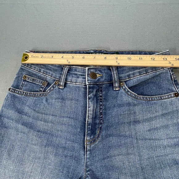 Lauren Ralph Lauren Blue Premier Straight Jeans Womens Size 4 Stretch Denim - Picture 11 of 14